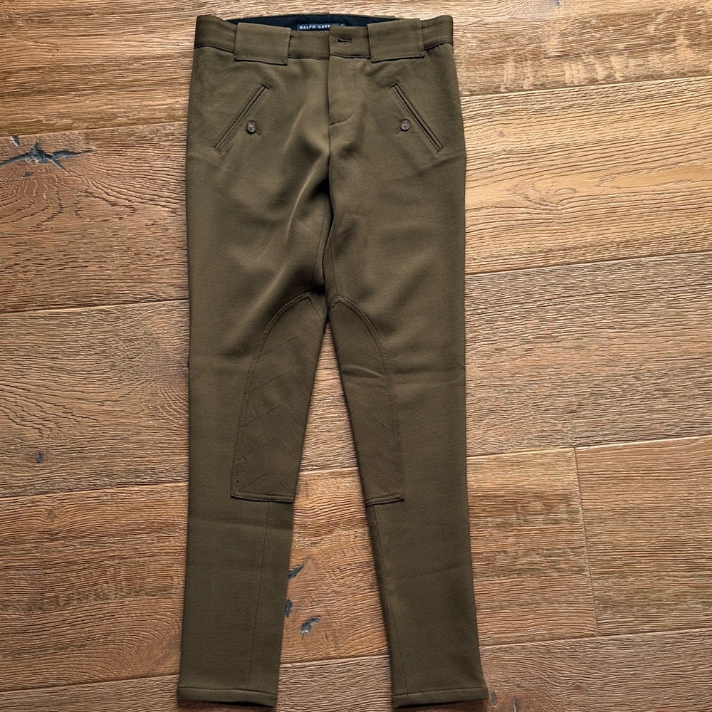 Ralph Lauren Women's Olive Skinny Pants